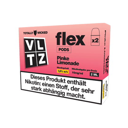 VLTZ Flex Pods Pink Lemonade bringt erfrischenden Limogeschmack in dein Dampferlebnis. Perfekte Balance von Süße und Säure.