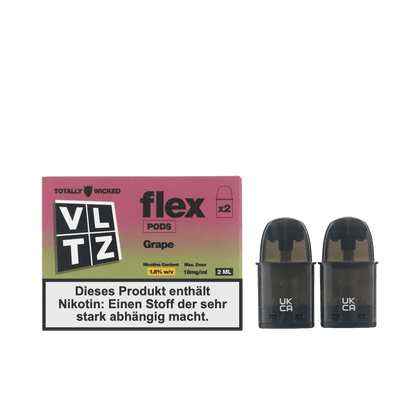Totally Wicked VLTZ Flex Pod (2er Set) - Grape (Traube) Einweg Pod-System - EAN 5056236012213 - von vape-dealer.de