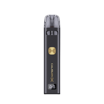 Uwell Caliburn G3 Kit in Midnight Gold für luxuriöses Dampferlebnis, elegantes Design in Schwarz und Gold.