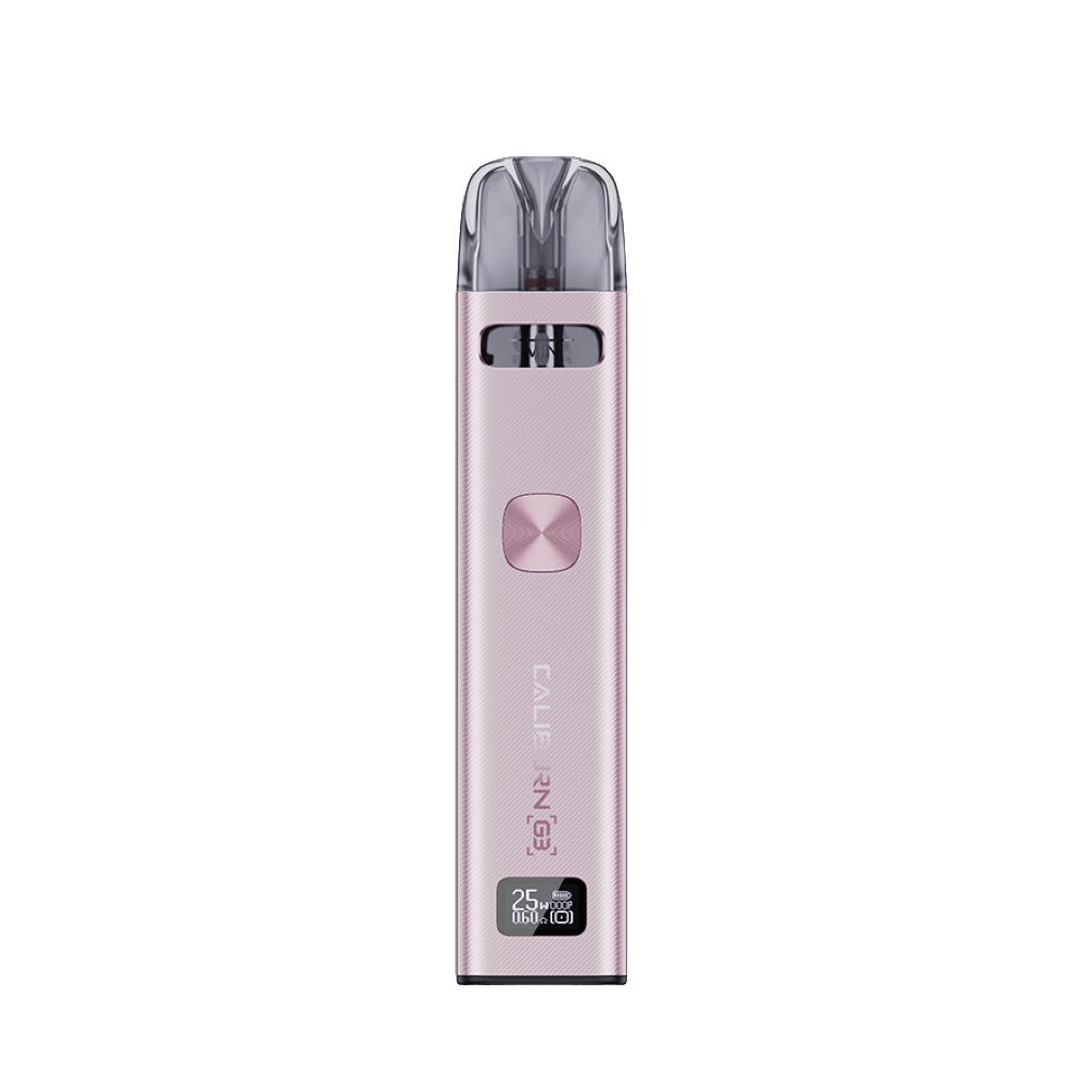 Alt Tag: Entdecke das Uwell Caliburn G3 Kit in Pastel Pink, das sanfte Rosatöne zu deinem Vape-Erlebnis hinzufügt. Perfekt für deinen Stil!