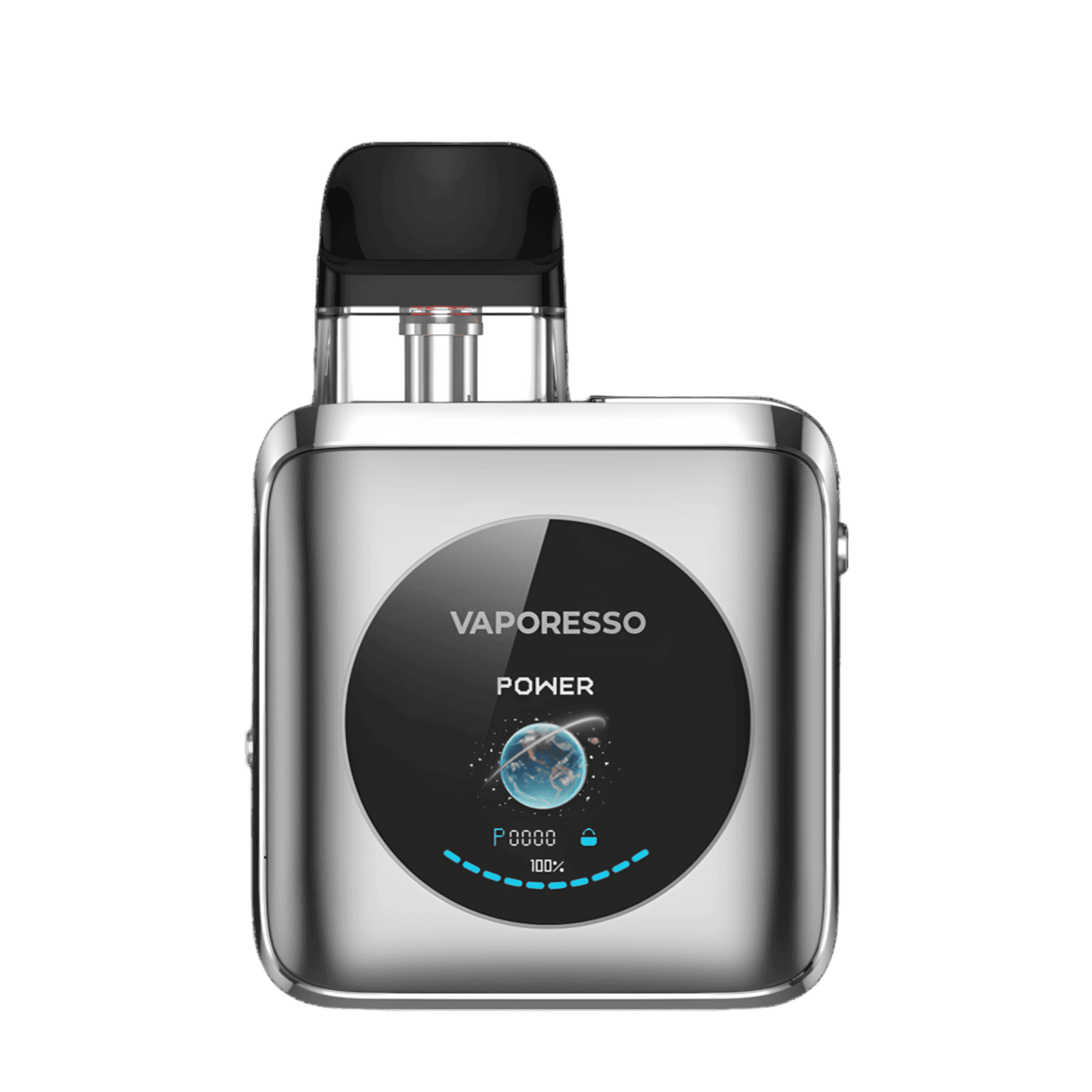 Vaporesso XROS 4 Nano Kit in glänzendem Titan Silber. Futuristisches Design trifft auf moderne Technologie. Erlebe es selbst!