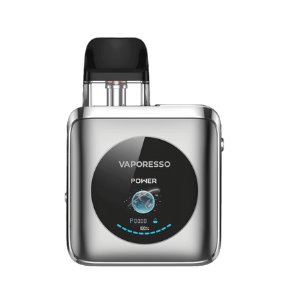 Vaporesso XROS 4 Nano Kit in glänzendem Titan Silber. Futuristisches Design trifft auf moderne Technologie. Erlebe es selbst!