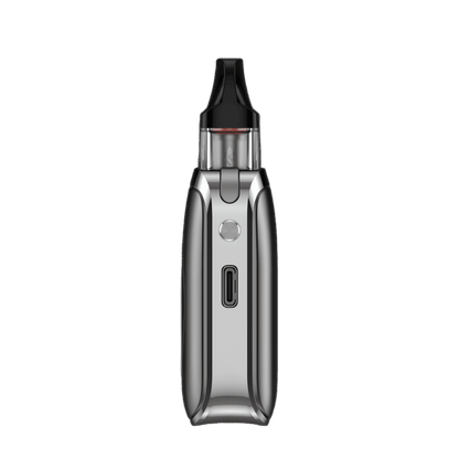 XROS 4 Nano Kit in Titanium Silver, futuristische Eleganz und technologische Präzision, für modernen Vape-Genuss.