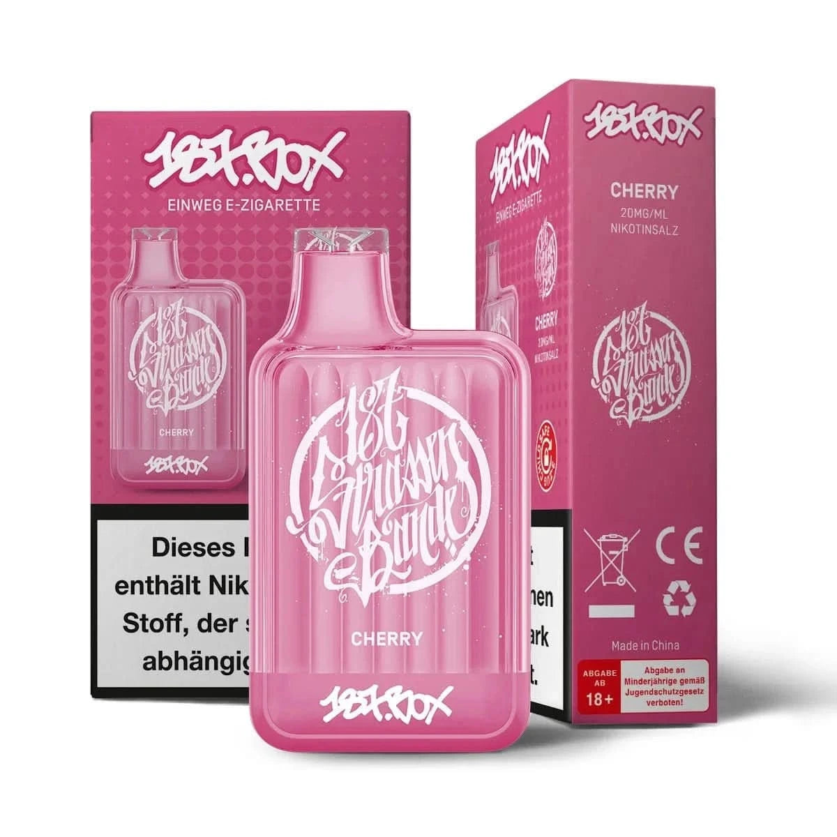 Alt Tag: Entdecke die 187 Box Cherry E-Zigarette mit süßem Kirschgeschmack - dein perfekter Begleiter für ein intensives Vaping-Erlebnis.