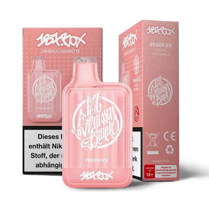 Alt Tag: 187 Box Peach Ice Einweg E-Zigarette mit erfrischendem Pfirsich-Menthol-Geschmack, stilvoller Look, perfekt für dich!
