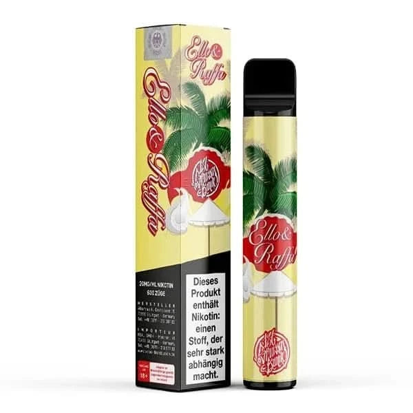 Ello & Raffa E-Zigarette: Vanille, Zitrone, Mandel, Kokos - cremiger Vape Genuss mit exotischem Flair, perfekt für dich!