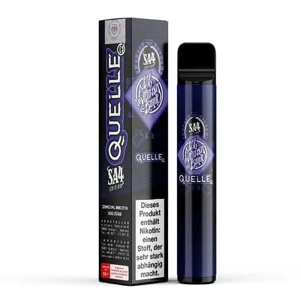 Entdecke den 187 Strassenbande Vape Pen "Quelle" mit fruchtigem Traube-Minze-Geschmack für erfrischende Dampferlebnisse.