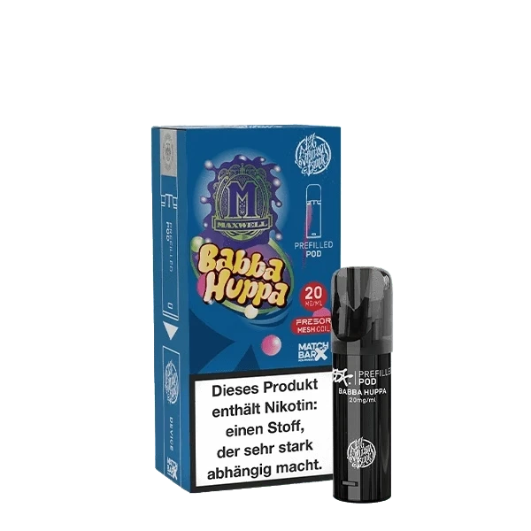 Alt Tag: Entdecke den fruchtigen Geschmack des 187 Pod Babba Huppa mit Himbeere-Kaugummi-Aroma für dein Dampferlebnis.