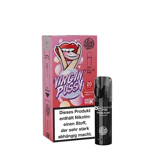 187 Pod Virgin Pussy Erdbeere Menthol - süßer Erdbeer- und erfrischender Mentholgeschmack, ideal für dich als Dampfer.