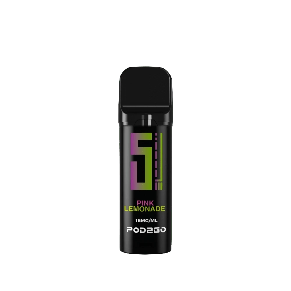 5EL Pod2Go Pink Lemonade Pod, 16mg, erfrischend und belebend mit süß-saurer Note - perfekt für dein Vape-Erlebnis.