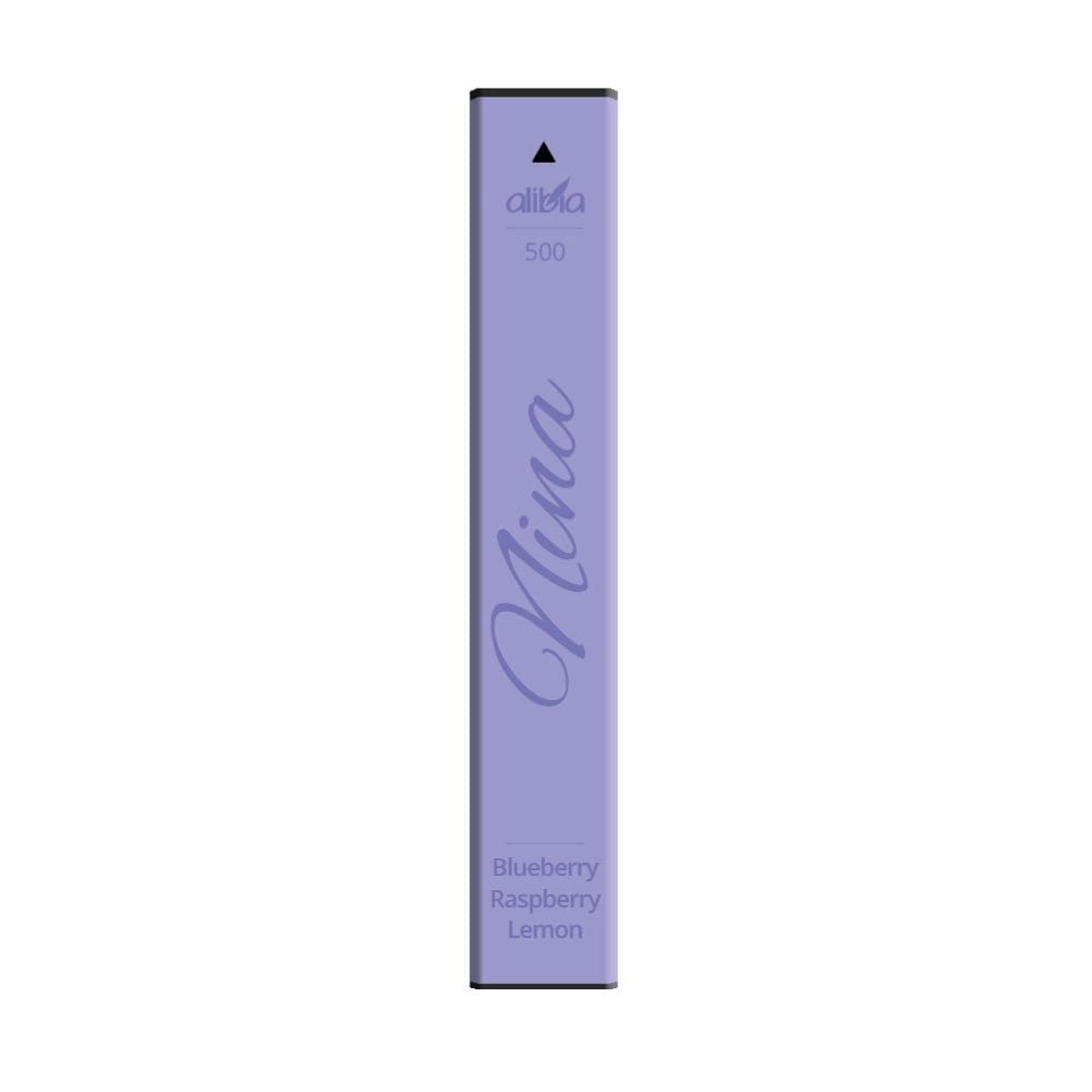 Dampfe die Nina 500 von Alibia in Blaubeere Himbeere Zitrone, ein fruchtiges Aroma-Erlebnis für deinen perfekten Genussmoment.