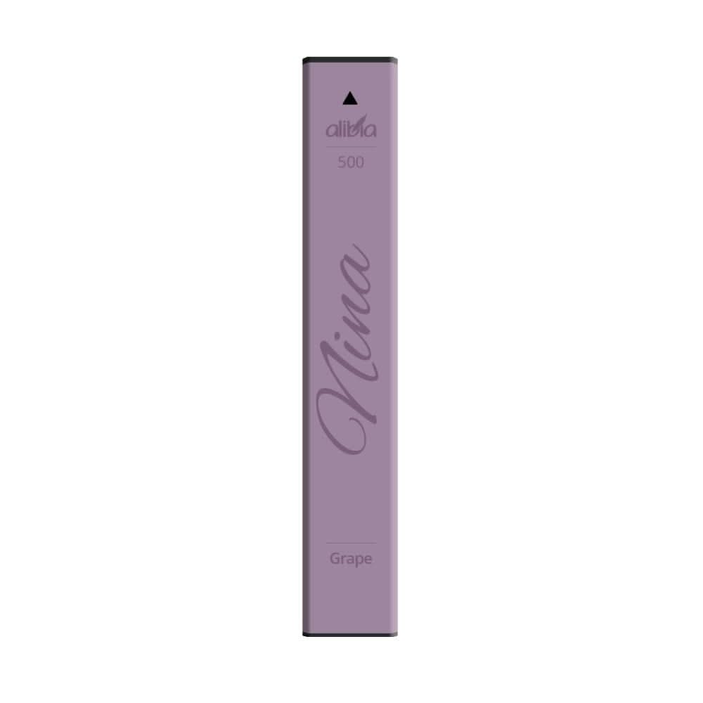 Entdecke die Alibia Nina 500 E-Zigarette mit sattem Traubenaroma. Perfekt für ein elegantes und volles Geschmackserlebnis.