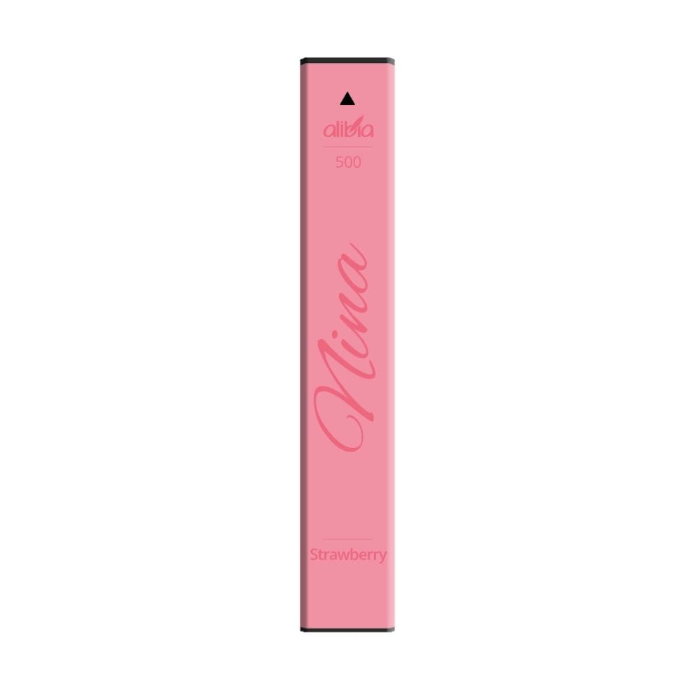 Alibia Nina 500 Strawberry E-Zigarette in Rosa mit Erdbeer-Geschmack, erlebe den süßen Sommergenuss bei jedem Zug.