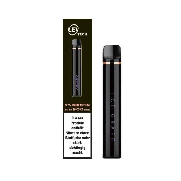 LevTech Abar 900 Einweg E-Zigarette in Schwarz mit 2% Nikotin für intensiven Geschmack und stylisches Design. Entdecke dein neues Vape-Erlebnis.