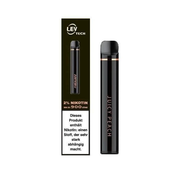Artery Abar 900 Einweg E-Zigarette in Juicy Peach mit 2% Nikotin, stylisches Design für intensives Dampferlebnis