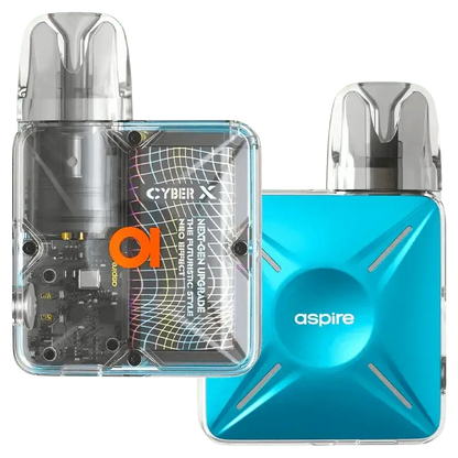 Entscheide dich für das stilechte Aspire Cyber X Kit in Frost Blue – ideal zum entspannten Dampfen mit modernem Touch.