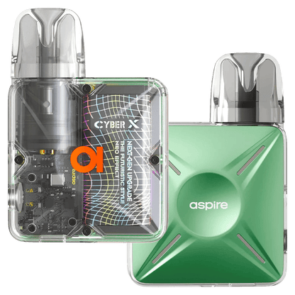 Aspire Cyber X Kit - Sage Green (Grün) Mehrweg Pod-System - EAN 4262403381940 - von vape-dealer.de