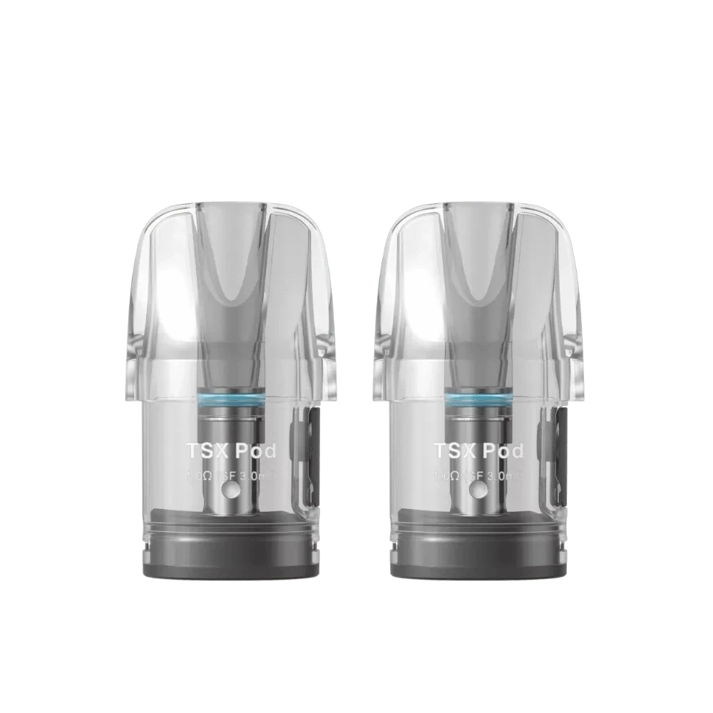 Erlebe perfekten Dampfgenuss mit dem 2er Set Aspire TSX Pod-Tank, 0,8 Ohm - dein Schlüssel zur intensiven Aromenwelt.