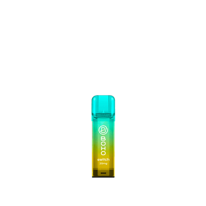 Boho Switch Pod in leuchtendem Design mit Geschmack Erdbeere Mango - Ideal für sommerliche Vaping-Erlebnisse.