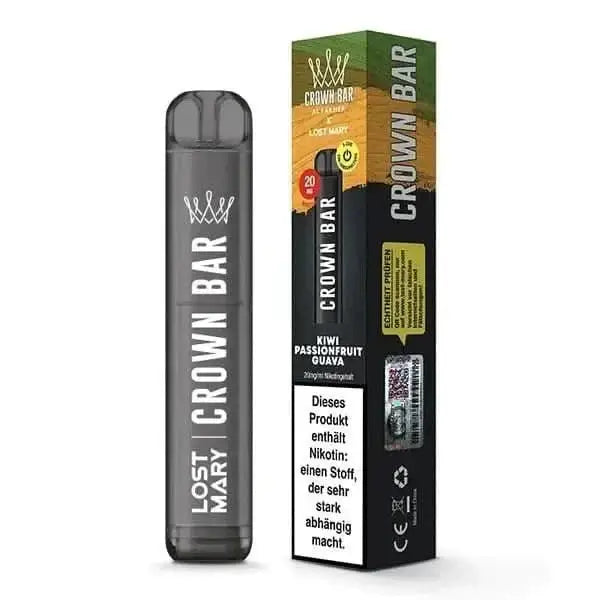 Crown Bar - Geschmack Kiwi, Passionsfrucht, Guave: Entdecke exotischen Genuss mit süßen und säuerlichen Tönen, perfekt für Abenteurer.
