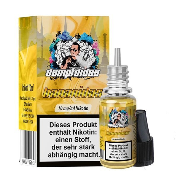 Ferhat San (Kerosliquids) Dampfdidas - Banadidas (Bananenmilch) 1% Nikotinsalz Liquid - EAN 4260637054913 - von vape-dealer.de