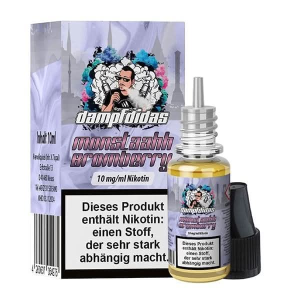 Dampfdidas Monstaahh Bromberry E-Liquid mit Brombeer-Energy-Drink-Geschmack für dein Vaping-Erlebnis entdecken.