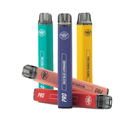 Entdecke die Dinner Lady Vape Pen Pro Kollektion mit erfrischenden Geschmäckern wie Wassermelone Menthol und mehr.