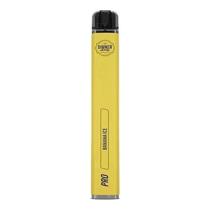 Genieße den Banana Ice Vape Pen Pro von Dinner Lady – ein Mix aus süßer Banane und coolen Menthol, ideal für heiße Tage.