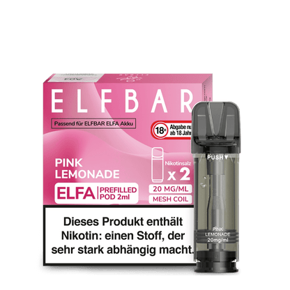 Elf Bar Elfa Pod (2er Set) - Pink Lemonade (Pinke Limonade) Einweg Pod-System - EAN 4260769638852 - von vape-dealer.de
