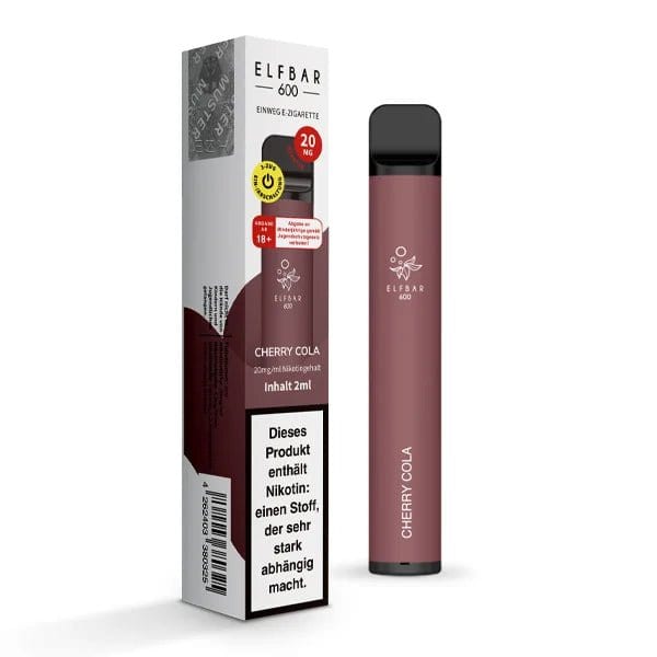 Elf Bar 600 CP Cherry Cola Vape Pen, erlebe Cola-Geschmack mit süßer Kirsche. Genieße die perfekte Kombination. Jetzt entdecken!