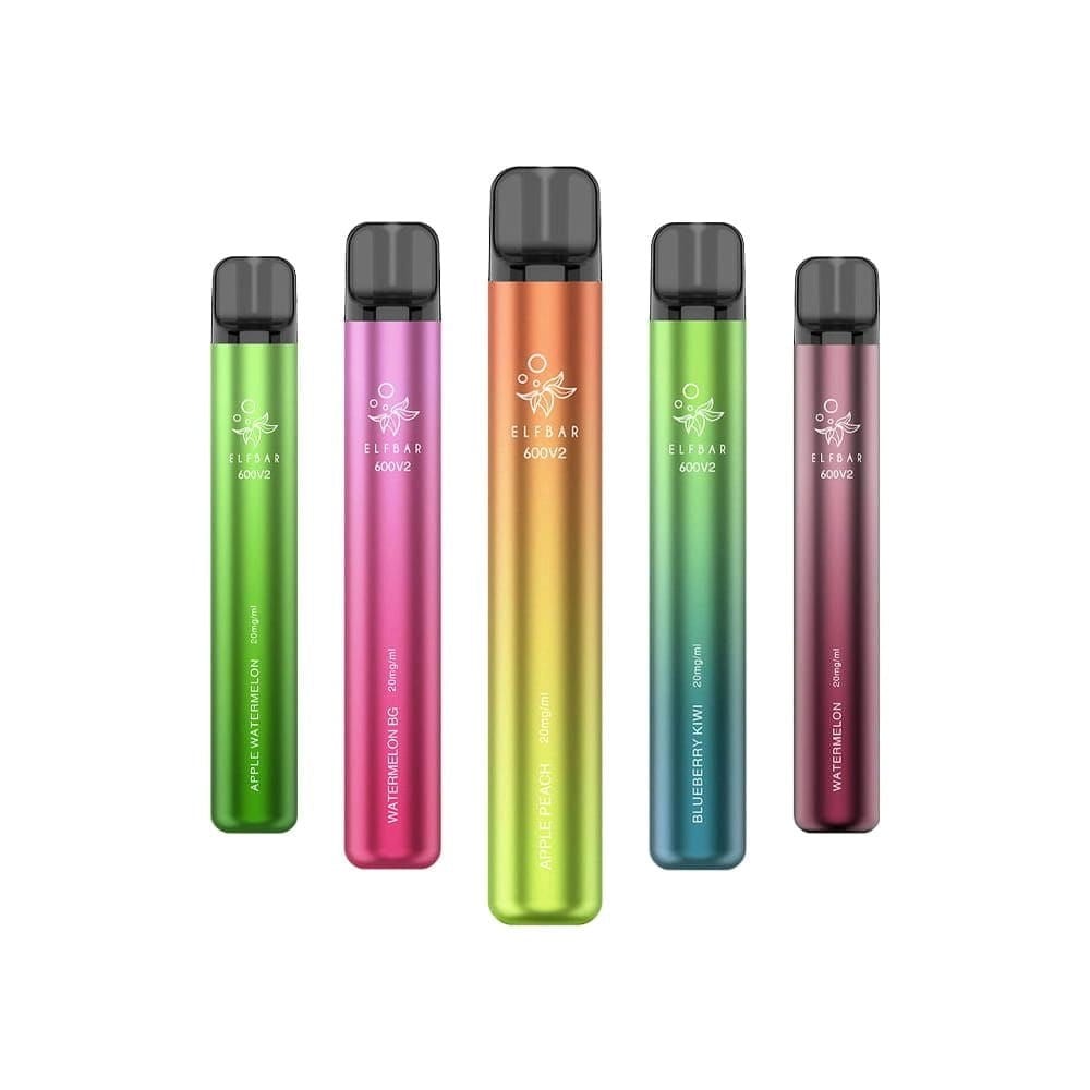 Elf Bar 600 V2 CP in verschiedenen Farben, darunter Blueberry, für ein intensives Beerenabenteuer. Perfekt für Vaping-Enthusiasten.