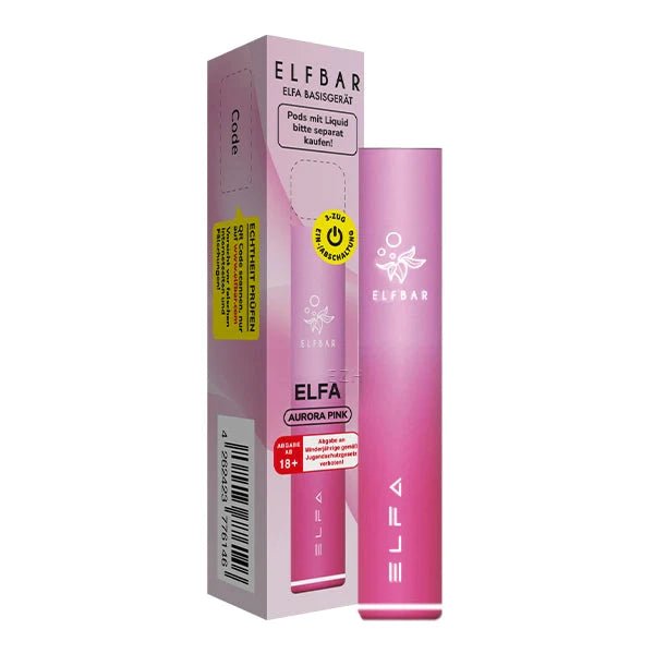 Elf Bar Elfa Basisgerät - Aurora Pink (Pink) Einweg Pod-System - EAN 4262423776146 - von vape-dealer.de