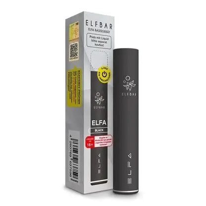 Elf Bar Elfa Basisgerät - Black (Schwarz) Einweg Pod-System - EAN 4260769637596 - von vape-dealer.de