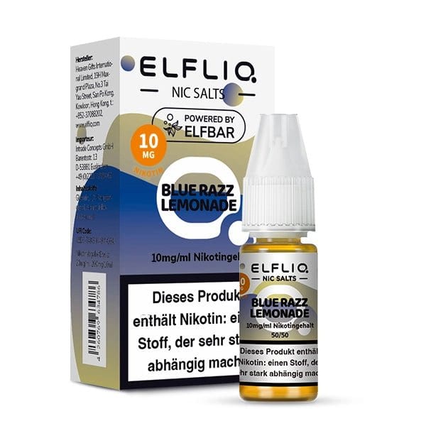 Elfliq Blue Razz Lemonade Vape Juice - Erfrische deine Sinne mit Blaubeere und Himbeere, perfekt für deinen einzigartigen Vape-Genuss.