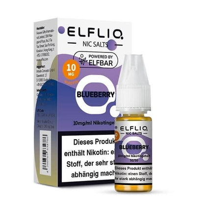 Elfliq Blueberry E-Liquid - Erlebe den süßen, sauren Geschmack von Blaubeeren. Ideal für Blaubeerliebhaber auf Dampfreise.