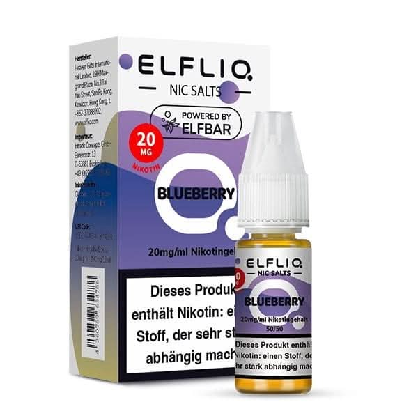 Entdecke den intensiven Blaubeergeschmack von Elfliq! Perfekt für den Sommer, dieses E-Liquid bietet fruchtig-frischen Genuss pur.