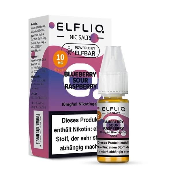 Elfliq - Genieße die Balance von süßer Blaubeere und saurer Himbeere in diesem Elfliq Liquid. Perfekt für Erfrischung und Geschmackserlebnis.