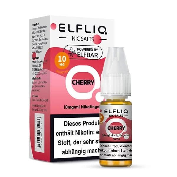 Elfliq Cherry E-Liquid von Elf Bar – Erlebe den puren Geschmack reifer Kirschen. Ideal für fruchtige Vaping-Momente!