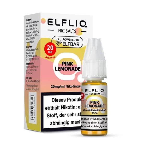 Erlebe den süß-sauren Genuss von Elfliq Pink Lemonade, perfekt für deine nächste entspannte Sommerparty.