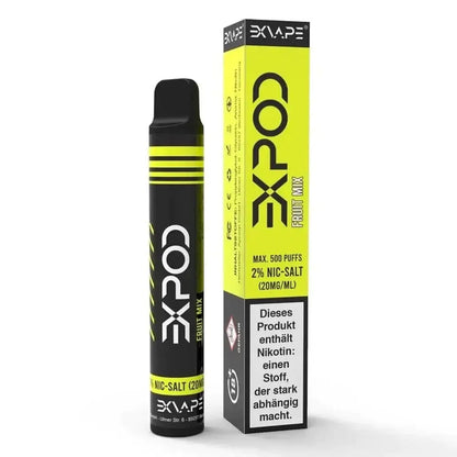 eXpod Fruit Mix - Eine fruchtige und farbenfrohe Dampferfahrung von ExVape im praktischen Format. Perfekt für deinen fruchtigen Kick!