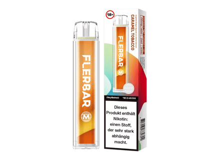 Flerbar Flerbar M - Caramel Tobacco (Karamell Tabak) Einweg-Vape - EAN 6337104361138 - von vape-dealer.de