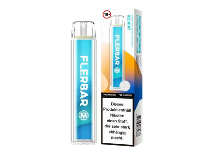 Flerbar M - Ice Mint E-Zigarette für erfrischend kühles Dampferlebnis, ideal für deine erfrischende Auszeit. Enthält Nikotin.