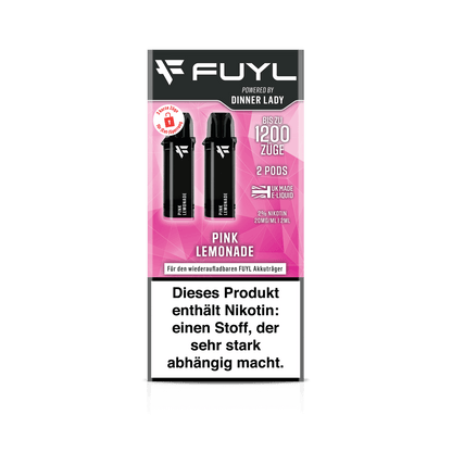 Zwei Fuyl Pods Pink Lemonade mit fruchtigem Rote-Beeren-Limonaden-Geschmack warten darauf, deinen Alltag zu erfrischen.