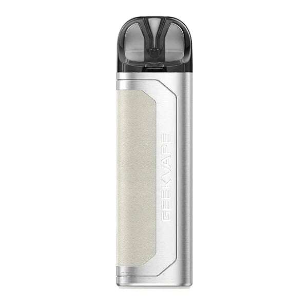 Genieße stilvolles Vaping-Erlebnis mit dem silbernen GeekVape Aegis U Kit, modern und elegant für den technisch fortschrittlichen Vaper.