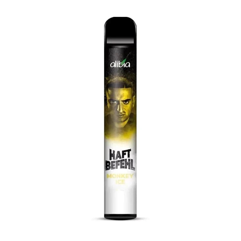 Alibia Haftbefehl - Monkey Ice (Banane Menthol) Einweg-Vape - EAN 4262373890138 - von vape-dealer.de