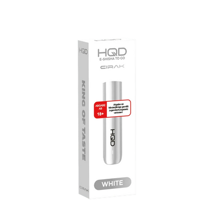 HQD Cirak Basisgerät in klassischem Weiß, ideal für Vaper, die minimalistisches Design schätzen. Passt zu jedem Stil. Für 18+.