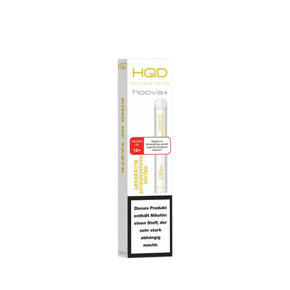 HQD Hoova Plus Vape - Melone, Passionsfrucht, Blaubeere Geschmack, ideal für ein fruchtiges Dampferlebnis. Entdecke die Vielfalt!