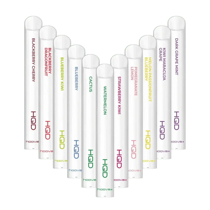 Entdecke den HQD Hoova Plus Vape in verlockenden Geschmacksrichtungen wie Melonen-Passionsfrucht-Blaubeere für dein Genussabenteuer.