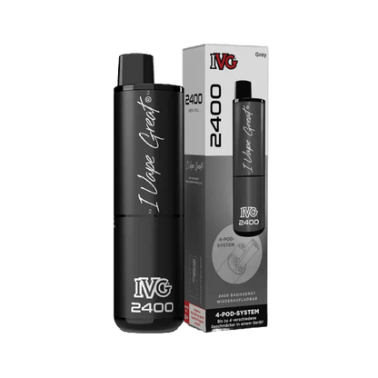 Acme Global IVG 2400 Basisgerät - Grey (Grau) Einweg Pod-System - EAN 9M-6XZT-4IWD - von vape-dealer.de