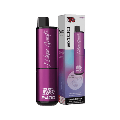 IVG 2400 Basisgerät in extravagantem Lila mit Verpackung, ideal für kreative Seelen, die anders sein wollen.